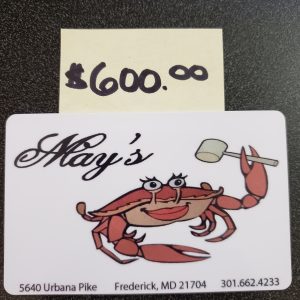 May's Seafood Restaurant $600 Gift Card